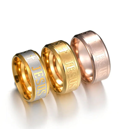 Jesus Titanium Ring