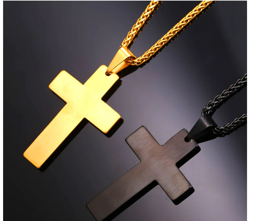 Cross Necklace with Bible Verse