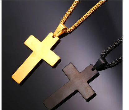 Cross Necklace with Bible Verse